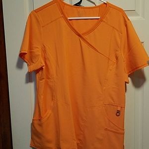 Cute & Comfy Orange Scrub top!!
